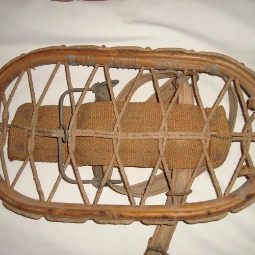 Handmade antique snowshoes from Northern Greece used