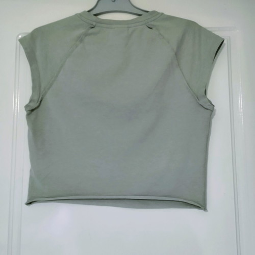 Bershka crop top S green, like new