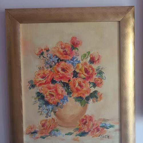M. Kotti oil painting in frame 61.5x51.5 cm