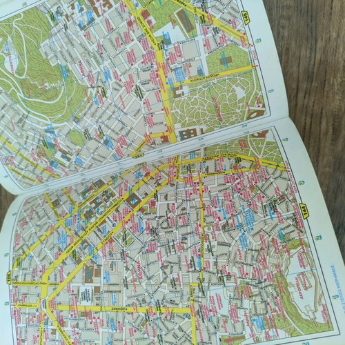 Athens Piraeus Suburbs Map used, Volume A