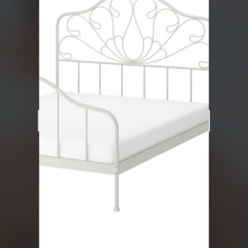 Mellgrund bed frame used, 160x200 cm, white