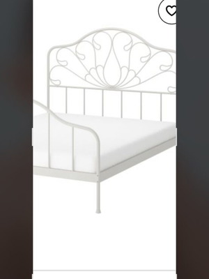 Mellgrund bed frame used, 160x200 cm, white