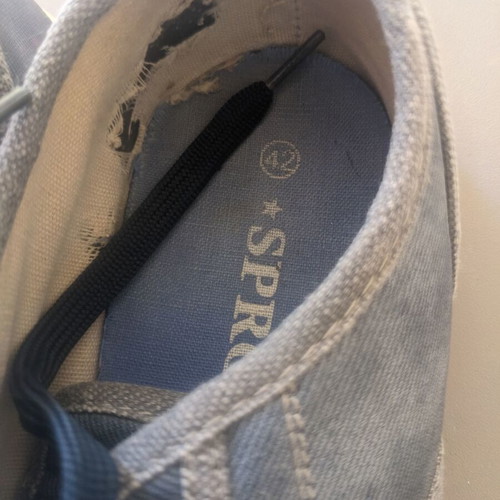 Sprox men's sneakers denim style used, blue, size 41