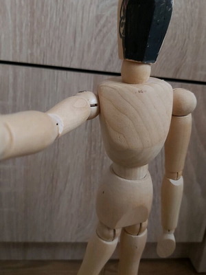 Artist Mannequin ξύλινη μεταχειρισμένη για σχέδιο με διάφορες πόζες