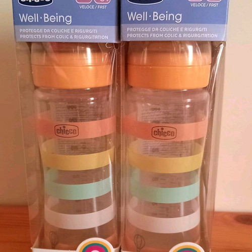 Chicco Well-Being Baby Bottle new, for infants 4 months and up 330ml