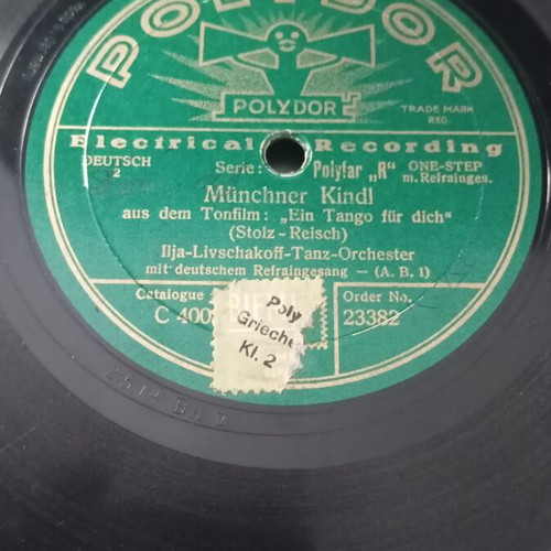 Gramophone record used, 1930s