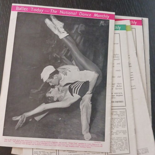 Ballet Today magazines used, lot of 6, 1954-1955
