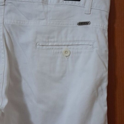 Ανδρικό λευκό chino παντελόνι GIGOLO, μέγεθος L, slim fit