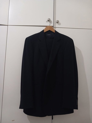 Αυθεντικό ανδρικό κοστούμι Giorgio Armani Black Label, 100% παρθένο μαλλί, μέγεθος 56