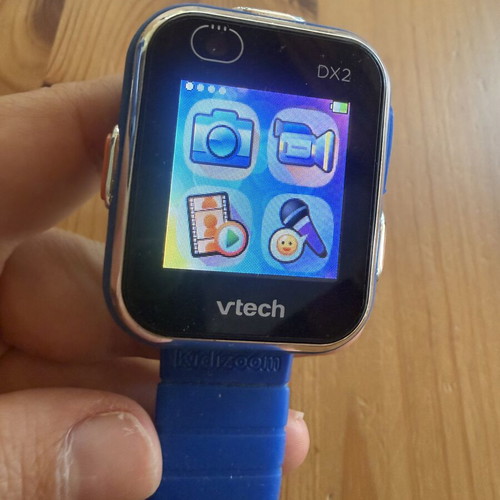 Kidizoom smart watch and camera used, rechargeable watch, multilingual camera