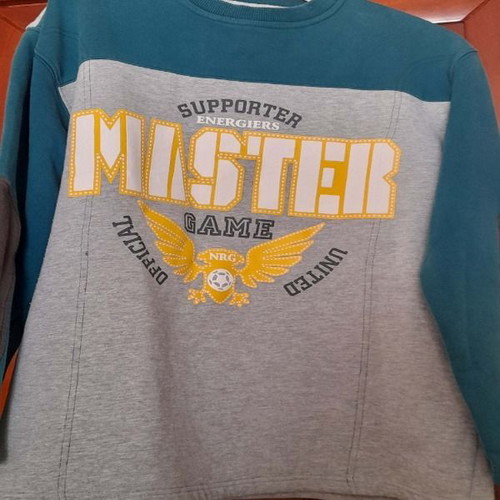 Energiers sweatshirt for 16-year-old boy like new, grey and petrol