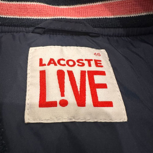 Lacoste Live men bomber jacket like new, size IT46, blue