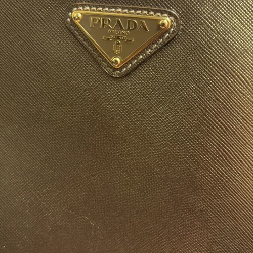 Prada Gold Saffiano shoulder bag new, gold