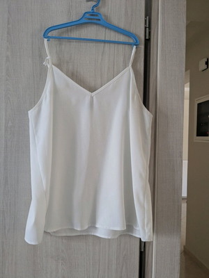 White long top with adjustable straps like new