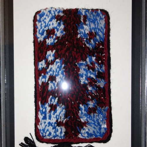Woven frame in plexiglass red new