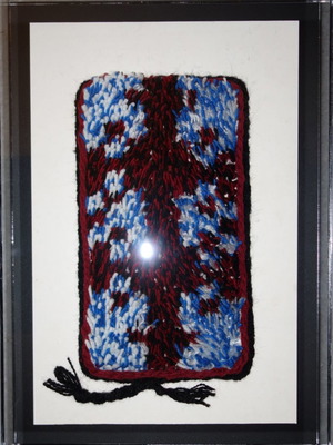 Woven frame in plexiglass red new