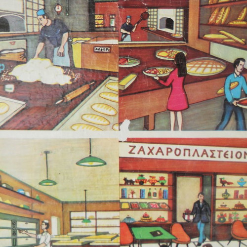 Old school map Baker - Pastry chef used