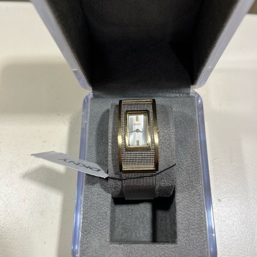 DKNY women's watch with silver double design bracelet
