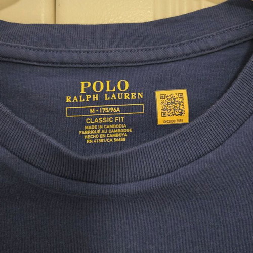 Polo Ralph Lauren men tshirt authentic medium blue electric like new