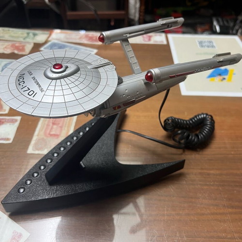 Star Trek The Telephone 1993 Enterprise Space Ship NCC1701 used