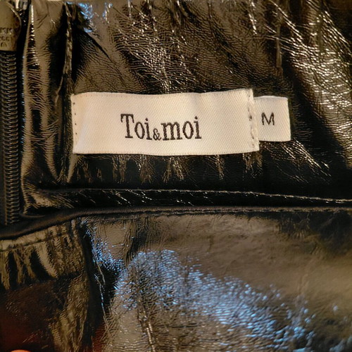 Toi&Moi skirt used, size Medium, black synthetic leather