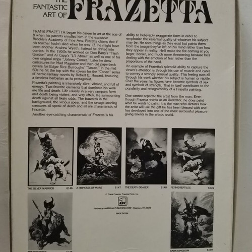 Death Dealer Frazetta puzzle used, 551 pieces