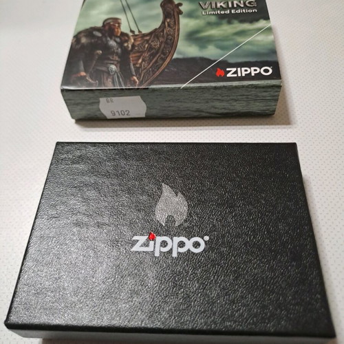 Zippo Viking Limited Edition lighter new, collectible brass design