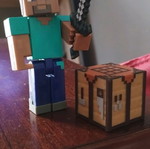 Minecraft Steve figures like new