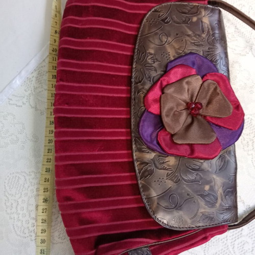 Marks & Spencer Per Una velvet handbag new, early 2000s