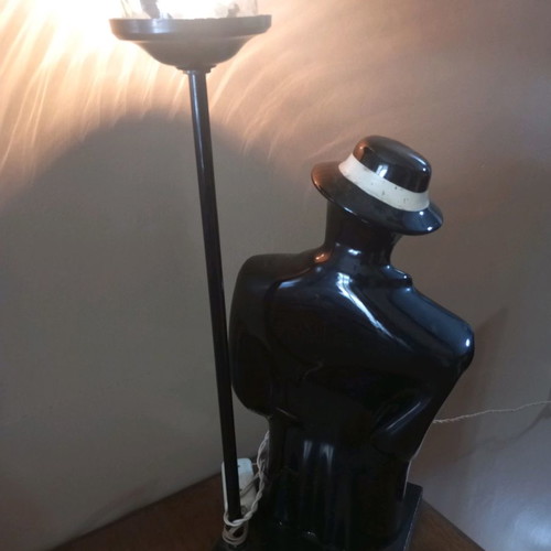 Vintage plaster table lamp used