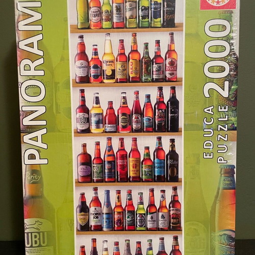 Educa Beers of the World Panorama Puzzle 2000 pieces new
