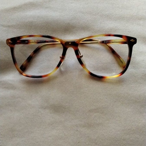Vintage tortoiseshell square optical frame like new, Italian