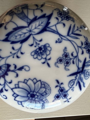 Φοντανιέρα Meissen Blue onion πορσελάνη σαν καινούργιο, διάμετρος 15 εκ.