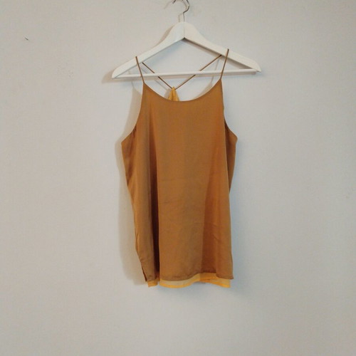 Scotch & Soda women's satin top like new, size M, mustard color