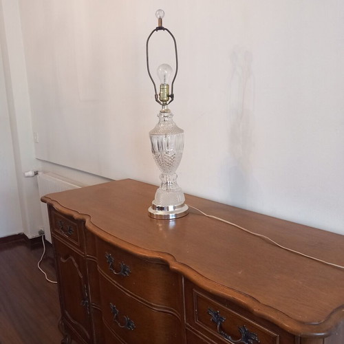 Vintage glass table lamp used