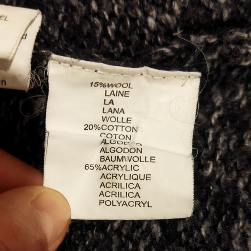 Marlboro knitted cardigan like new, blue and gray, size M-S