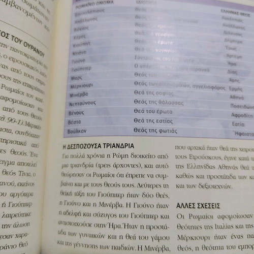 Mythology book like new, history and ancient world myths