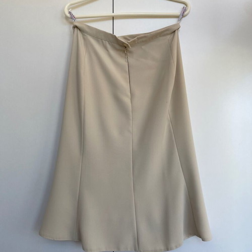 Vintage Y2K cream beige skirt suit set, mermaid style
