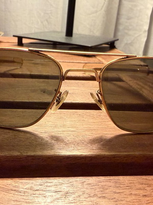 Randolph vintage sunglasses used, gold color