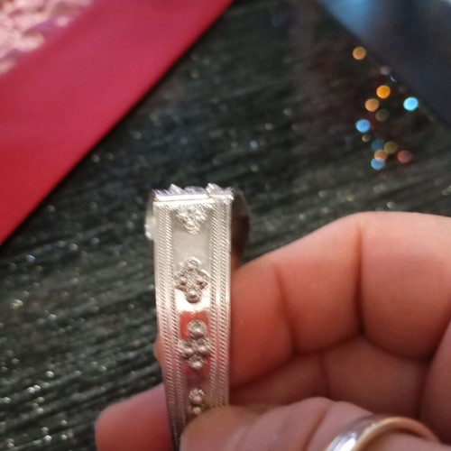 Silver 950 Byzantine Style Bracelet with Hematite Stone like new