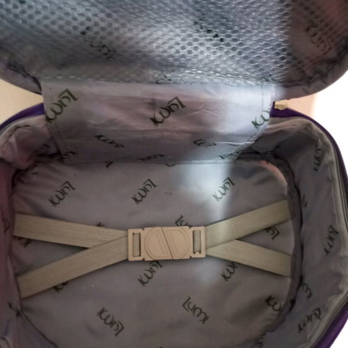 Small travel suitcase purple like new with many compartments