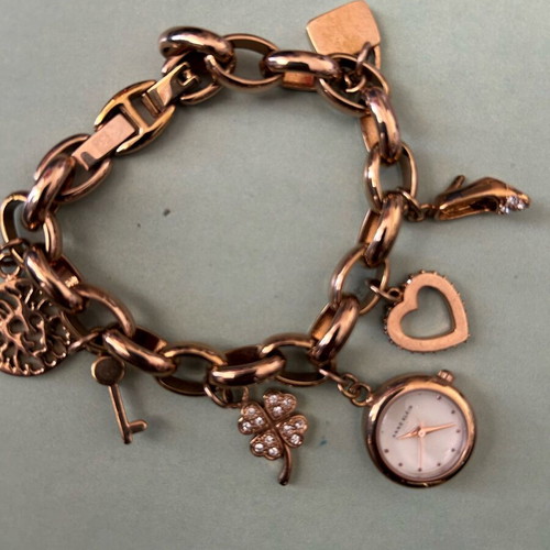 Anne Klein charm bracelet watch used with charms