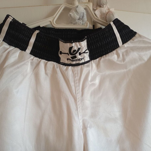 Freddy white shiny sports pants, size M or L