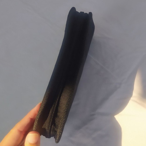 School pencil case used black with duck design