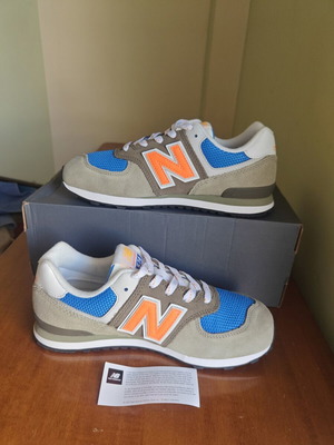 New Balance 574 αθλητικά καινούργια, χακί και μπλε, μέγεθος 37