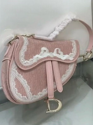 Τσάντα ώμου Dior ροζ μεταχειρισμένη vintage