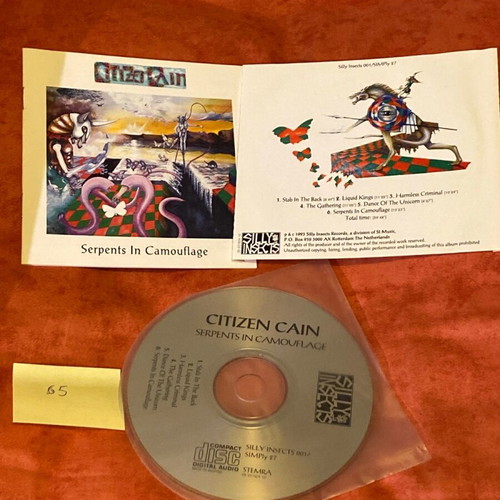 Citizen Cain Serpents In Camouflage CD like new without jewel box