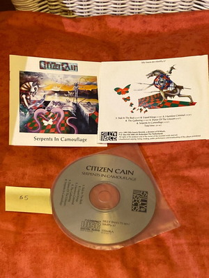 Citizen Cain Serpents In Camouflage CD like new without jewel box