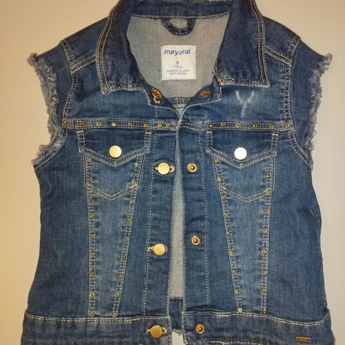 Mayoral denim vest like new, 7-8 years, 128cm, unisex
