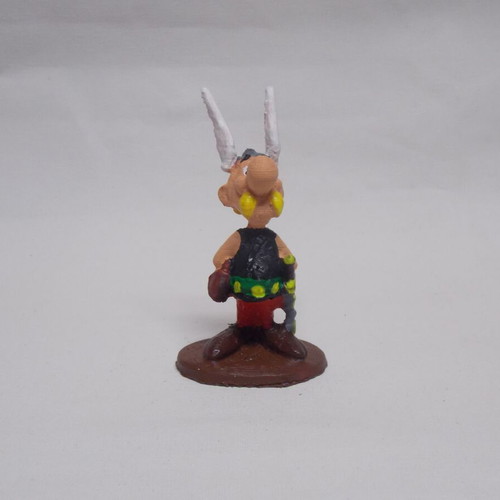 Asterix figure 3D printed and hand-painted with acrylics